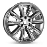Angle view of the 22x9" Chevy Trucks wheel replacement 2015-2020 replica rim ALY05696U20N, 22905550